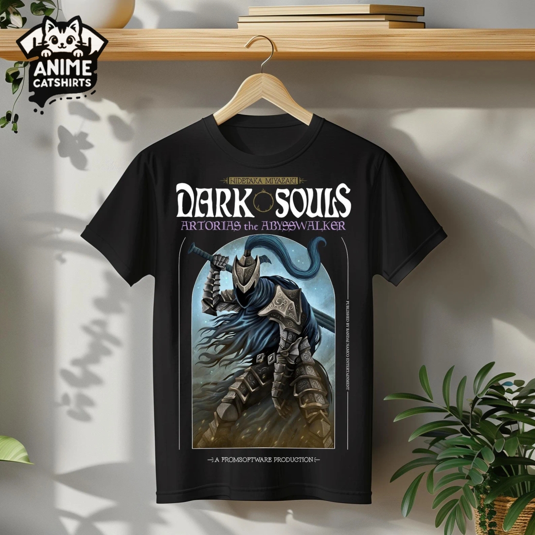 Dark Souls Artorias the Abysswalker T-Shirt, Gamer Gift Elden Ring