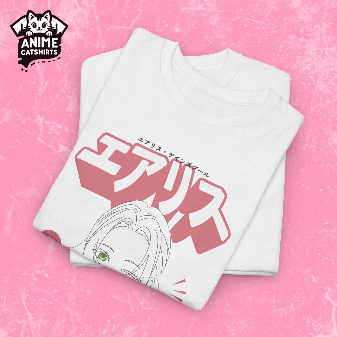 Final Fantasy 7 Aerith Gainsborough Cute Anime T-Shirt