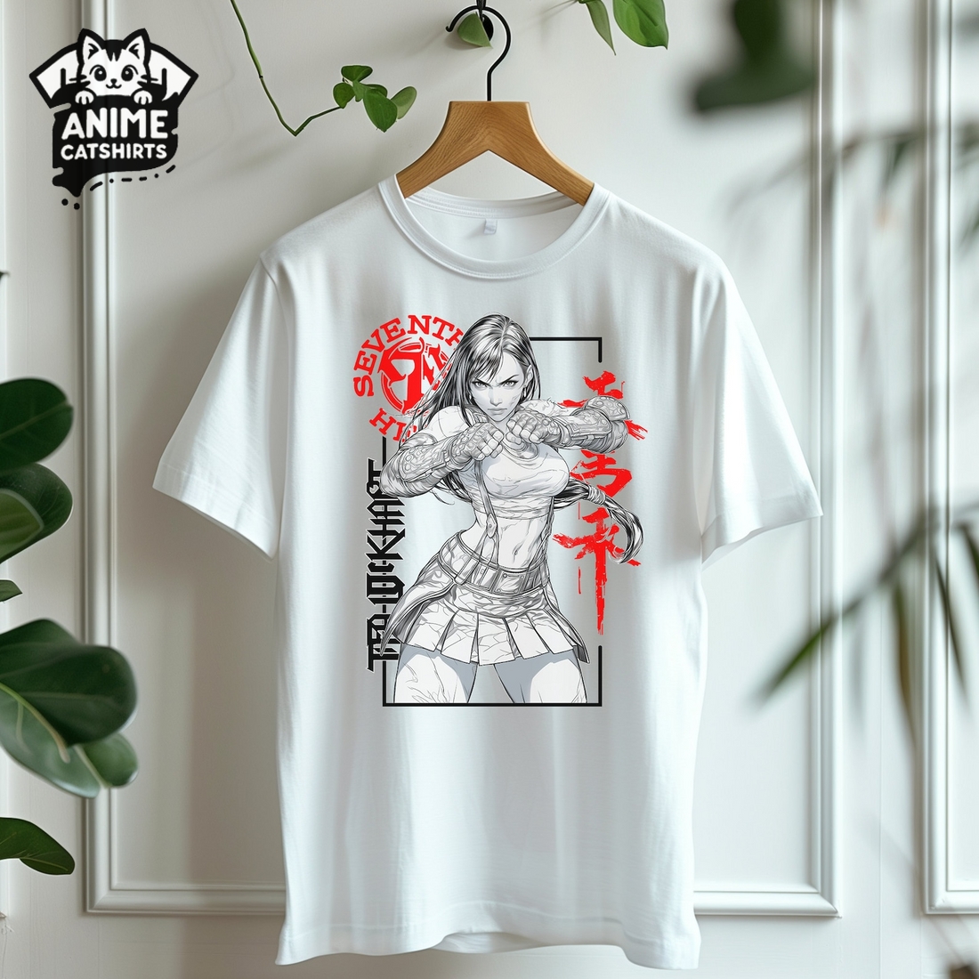 Final Fantasy 7 Tifa Lockhart Anime T-Shirt, Gifts for Gamers