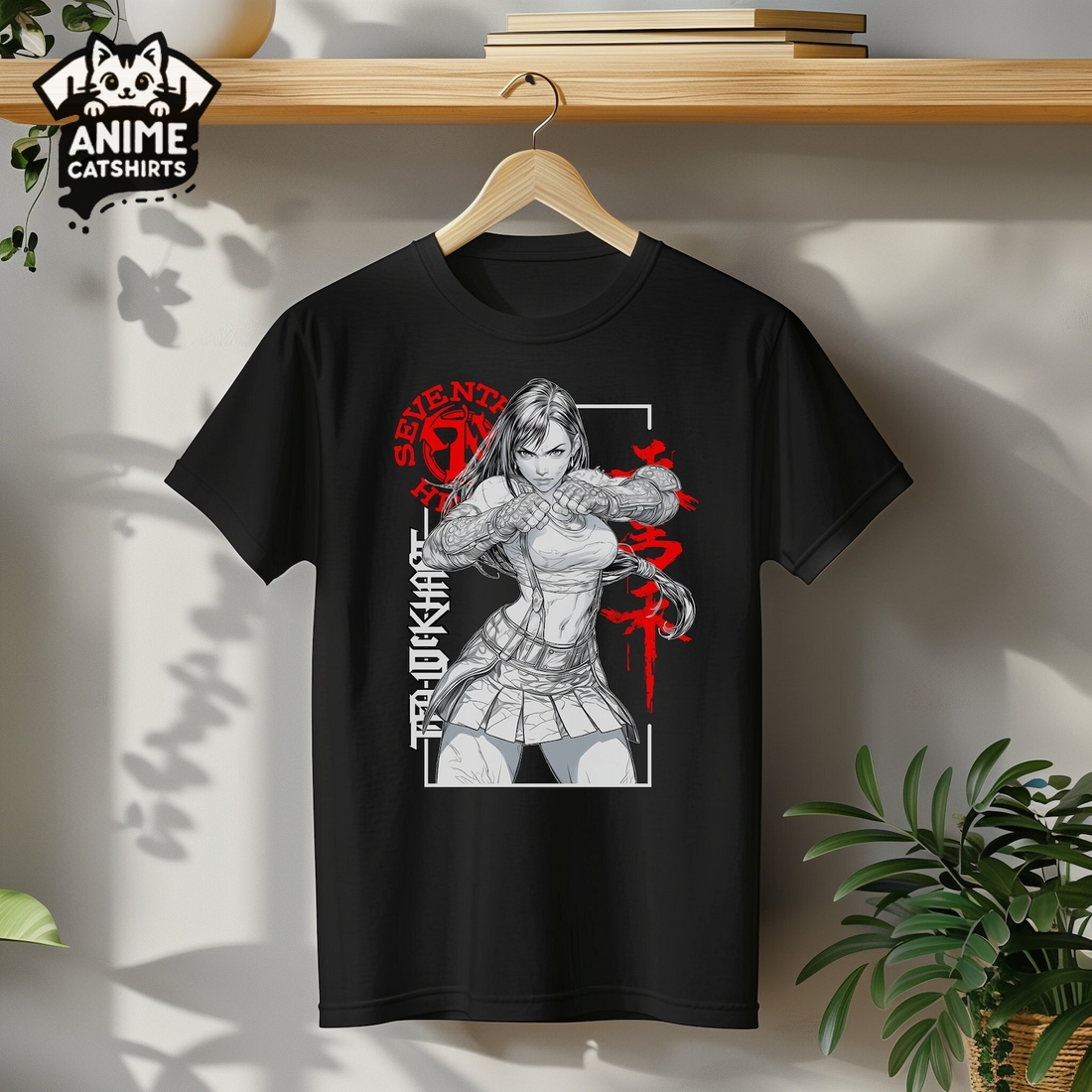 Final Fantasy 7 Tifa Lockhart Anime T-Shirt, Gifts for Gamers