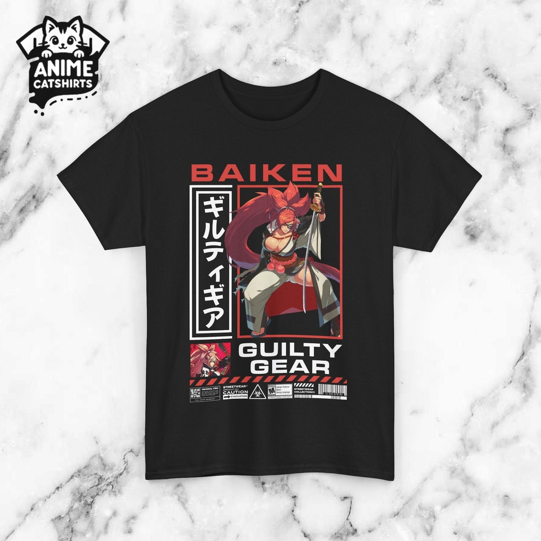 Guilty Gear Baiken Anime Softstyle T-Shirt