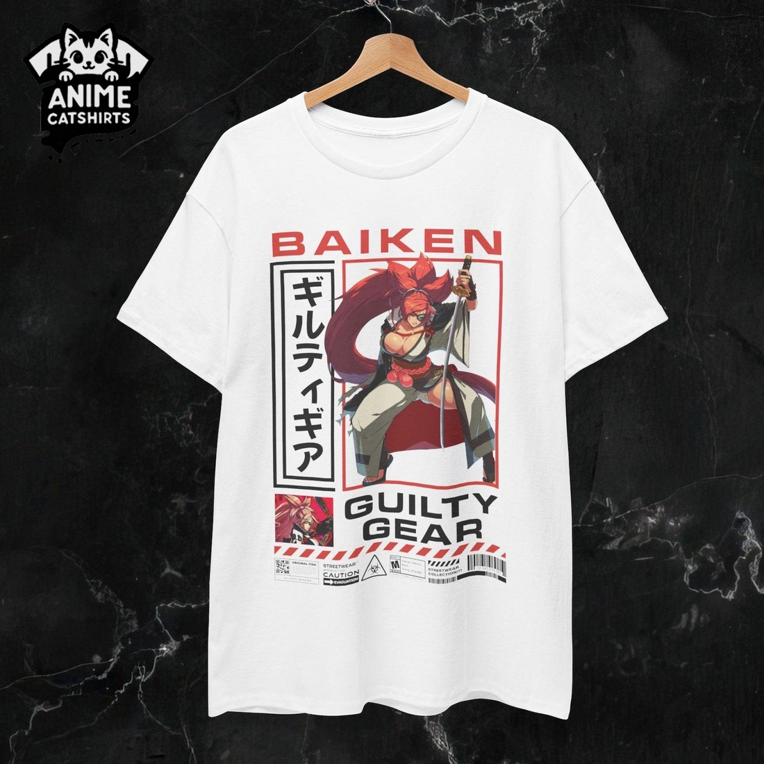 Guilty Gear Baiken Anime Softstyle T-Shirt