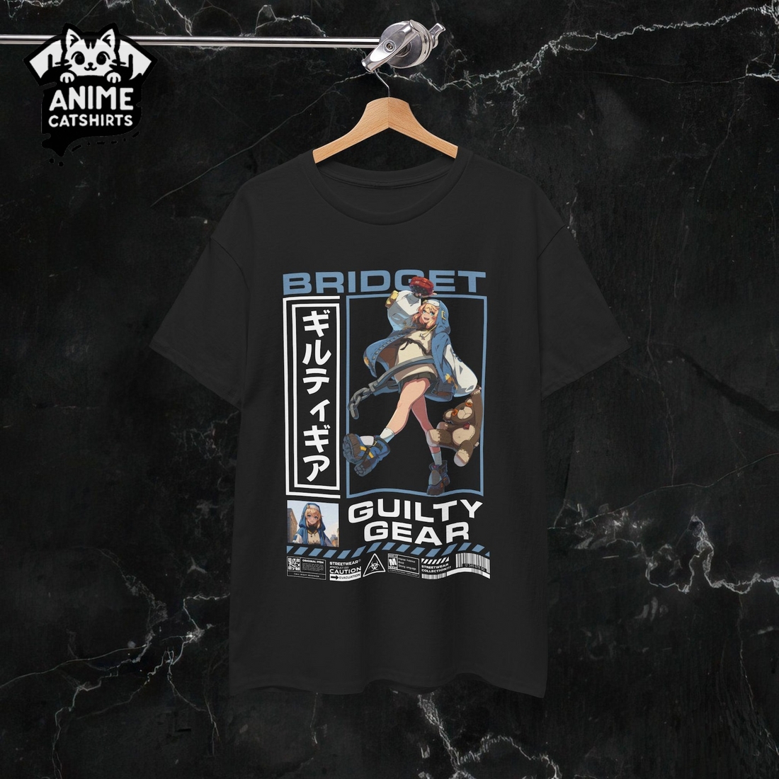 Guilty Gear Bridget Anime Gaming Streetwear T-Shirt