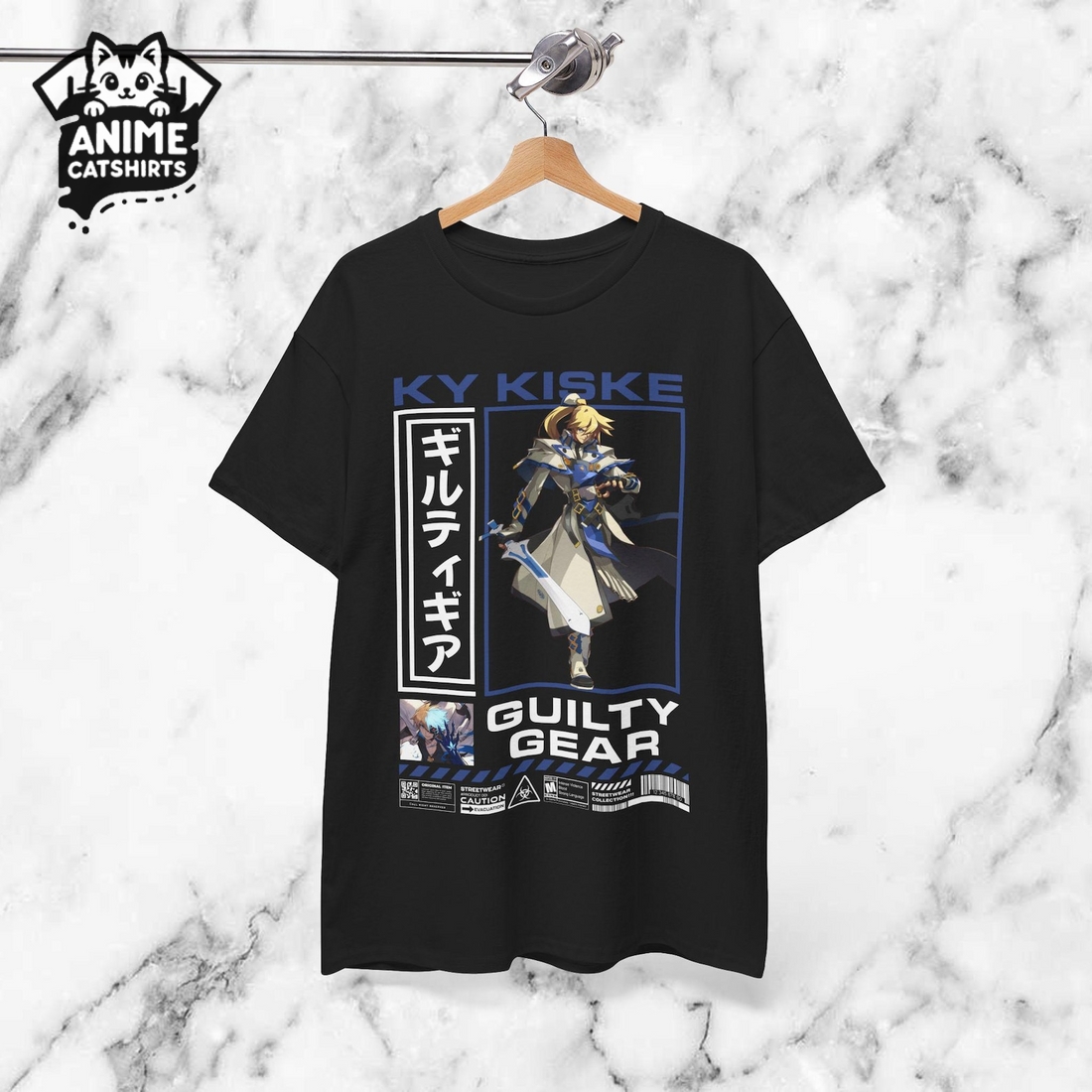Guilty Gear Ky Kiske Unisex Tee Graphic T-Shirt