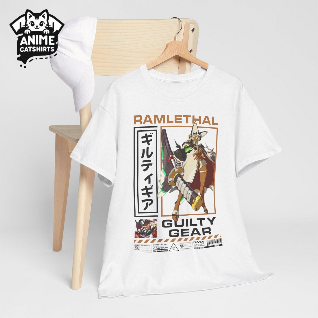 Guilty Gear Ramlethal Anime Streetwear Tee T-Shirt