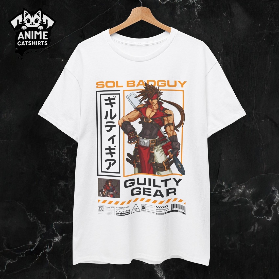 Guilty Gear Sol Badguy Japanese Anime T-Shirt