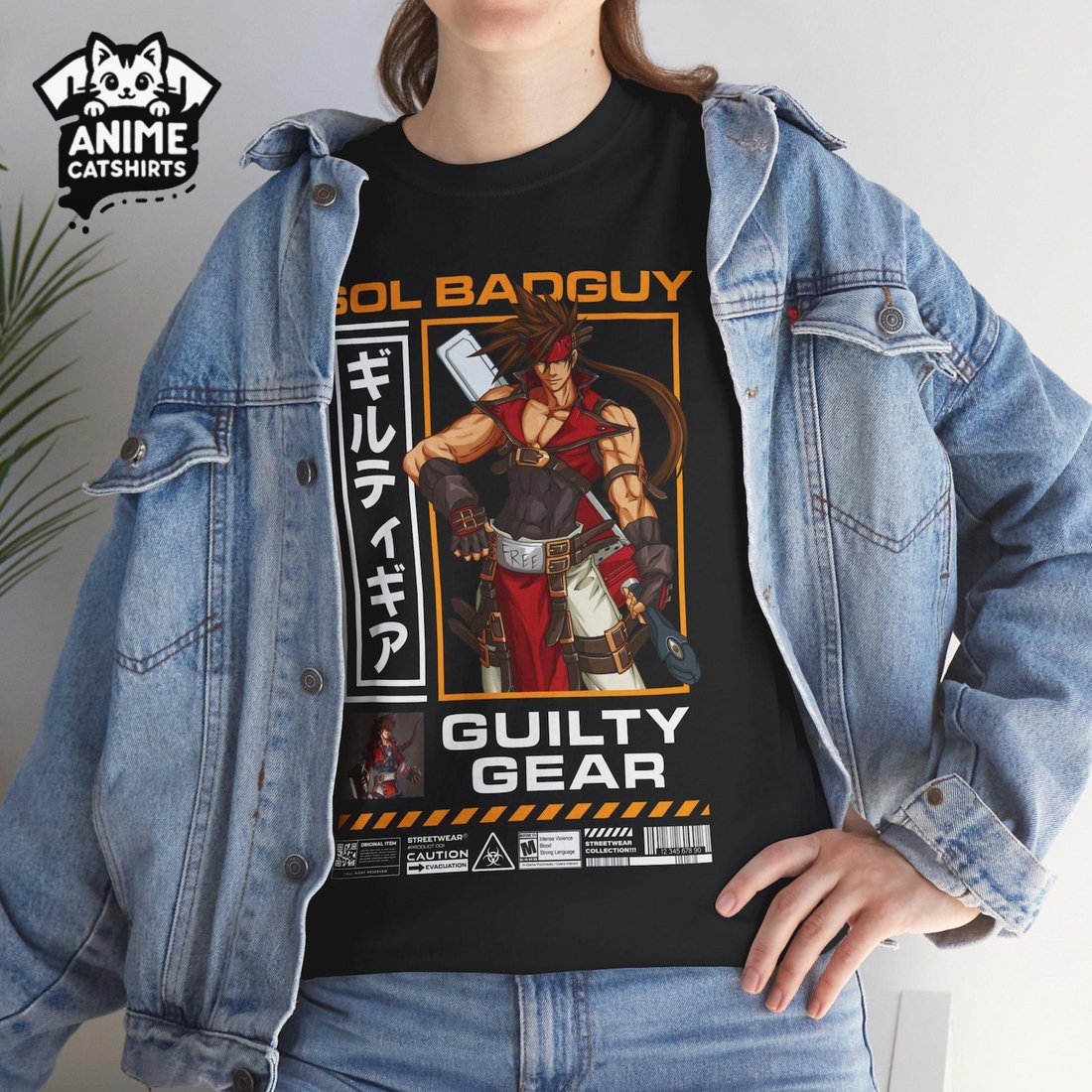 Guilty Gear Sol Badguy Japanese Anime T-Shirt