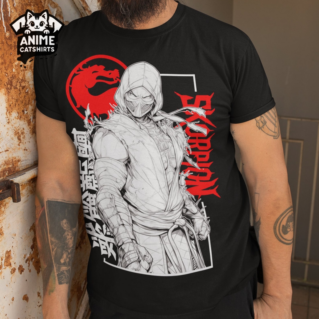 Skorpion Mortal Kombat Gaming Streetwear T-Shirt