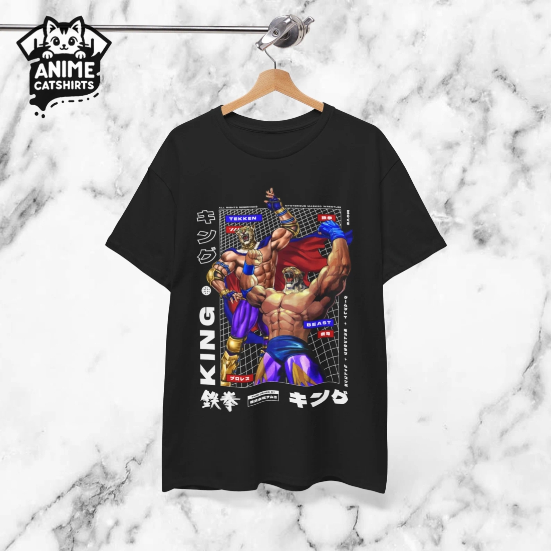 Tekken 8 King Anime Heavy Cotton T-Shirt