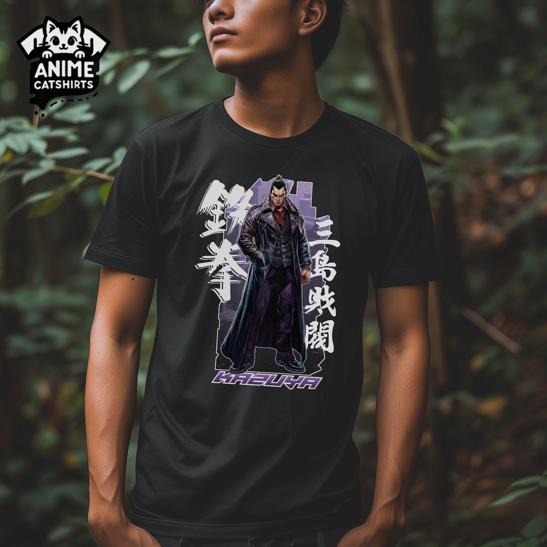 Tekken Kazuya Mishima Amine Graphic T-Shirt, Gifts for Gamers