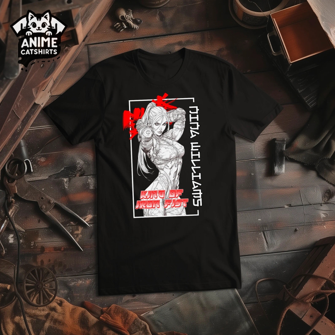 Tekken Nina Williams Anime T-Shirt, Gifts for Gamers