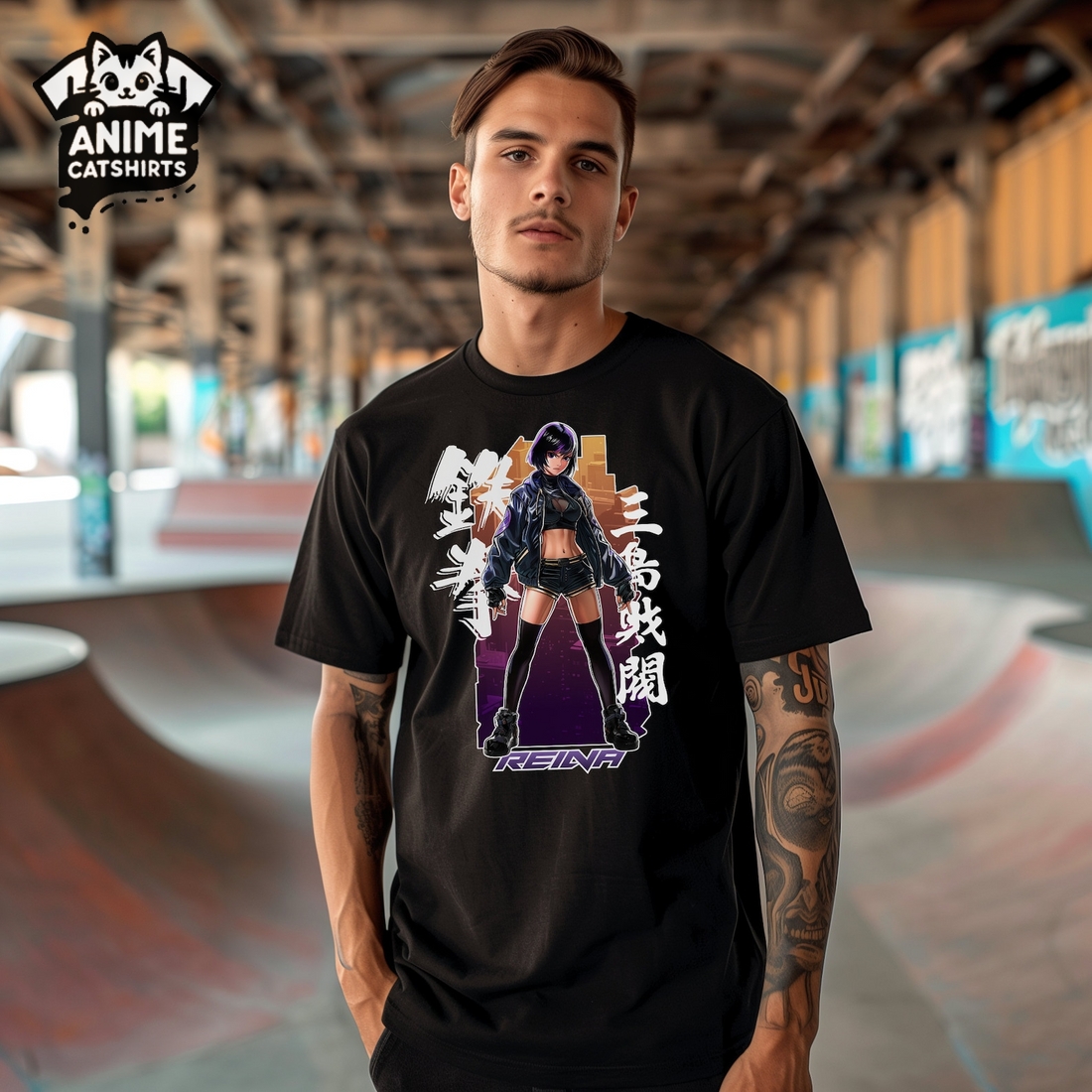 Tekken Reina Gaming Streetwear Graphic T-Shirt
