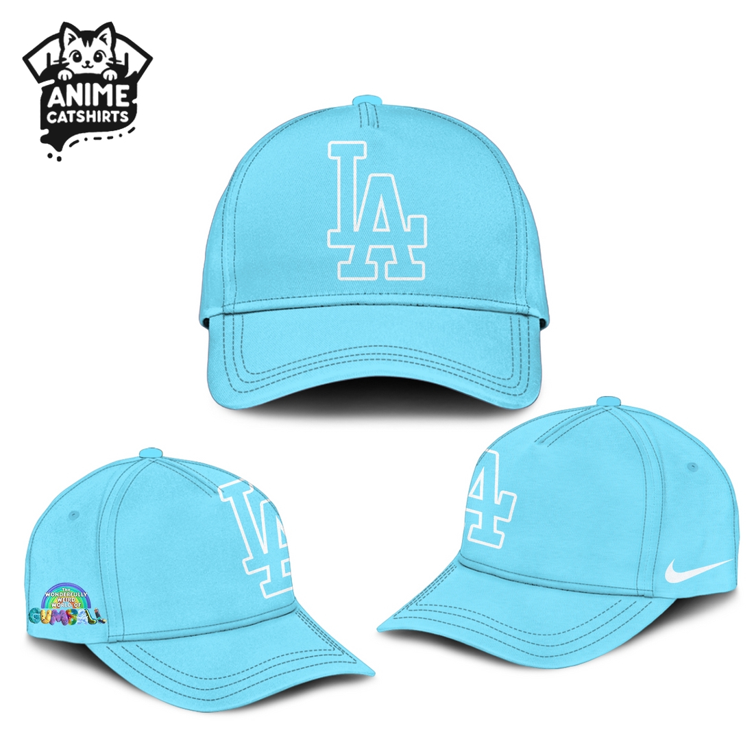 LA Dodgers 2025 The Wonderfully Weird World of Gumball Jersey, Cap