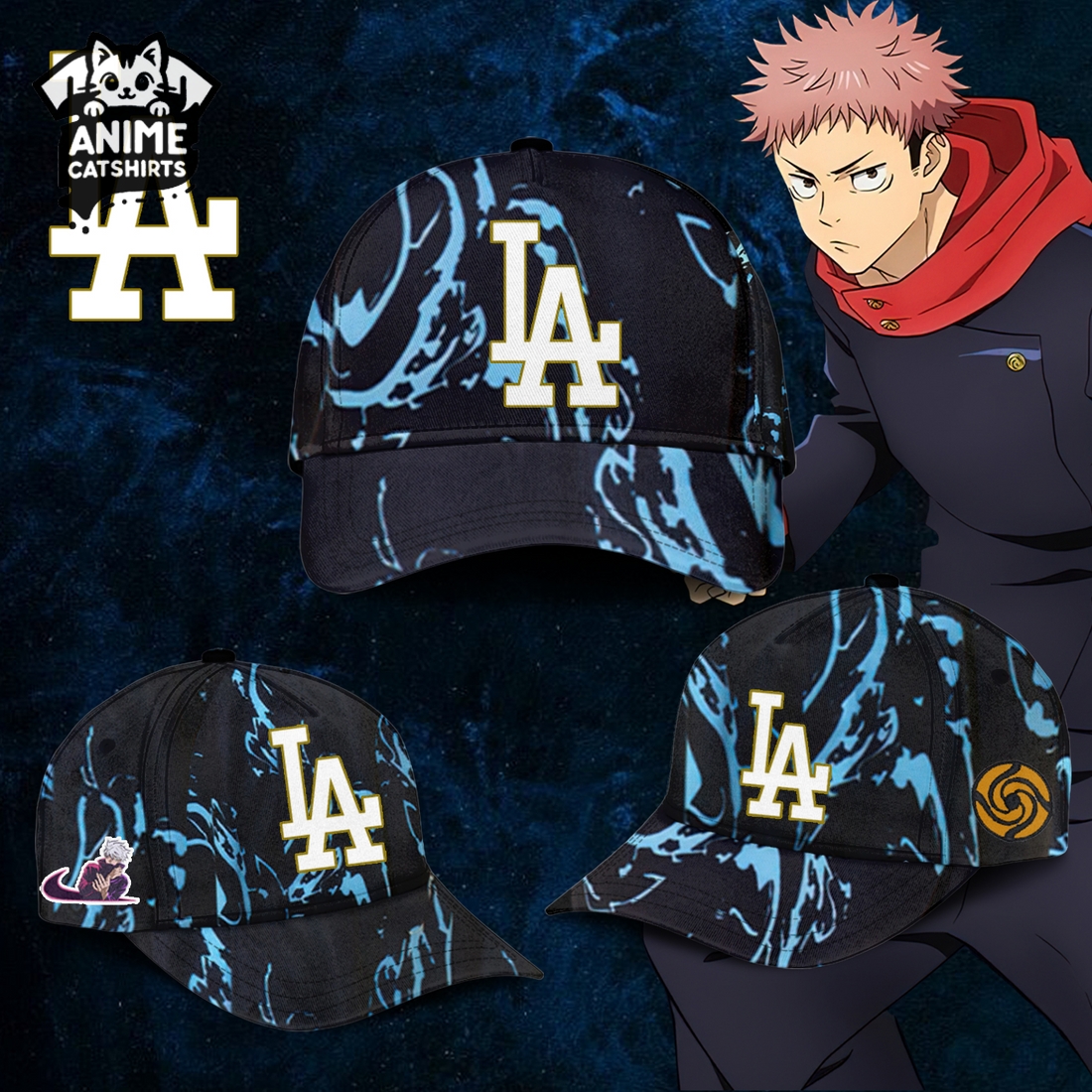 Los Angeles Dodgers x Jujutsu Kaisen Jersey, Cap