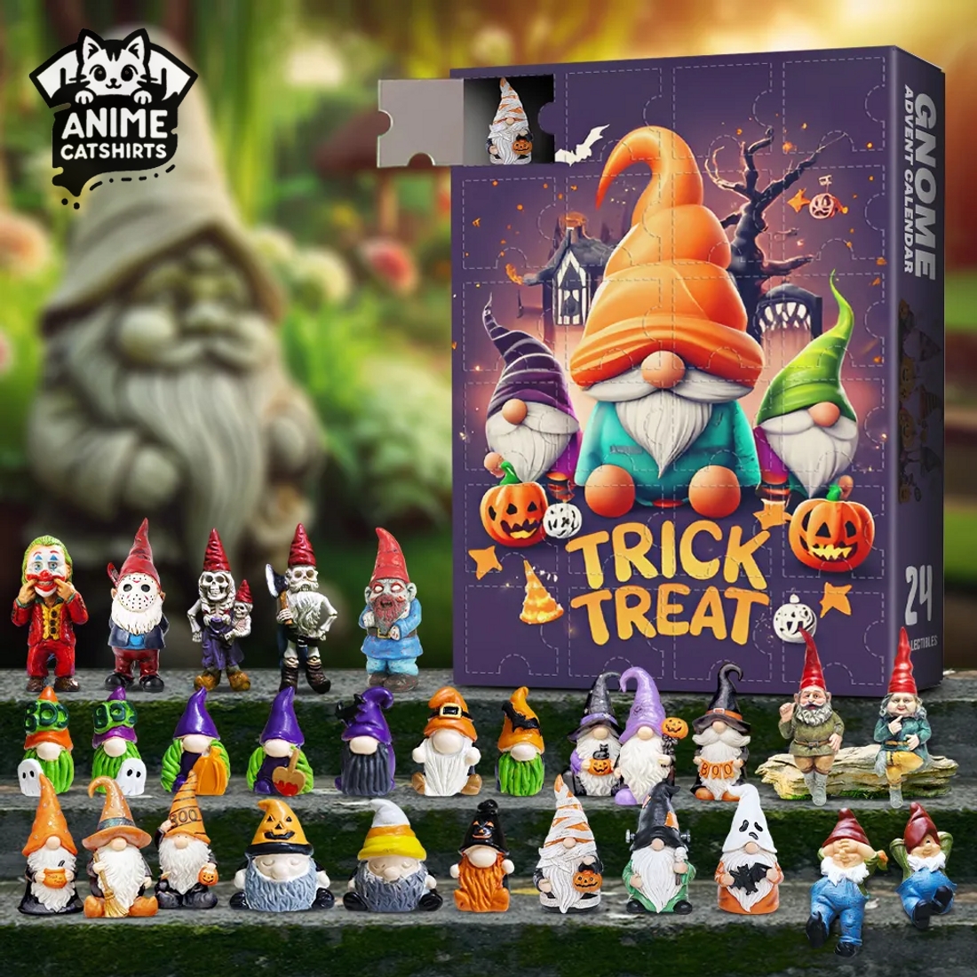 Halloween Garden Gnome Advent Calendar 2025