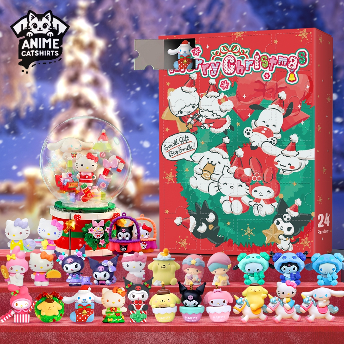 Merry Christmas Hi Hello Kitty Anime Calendar Advent