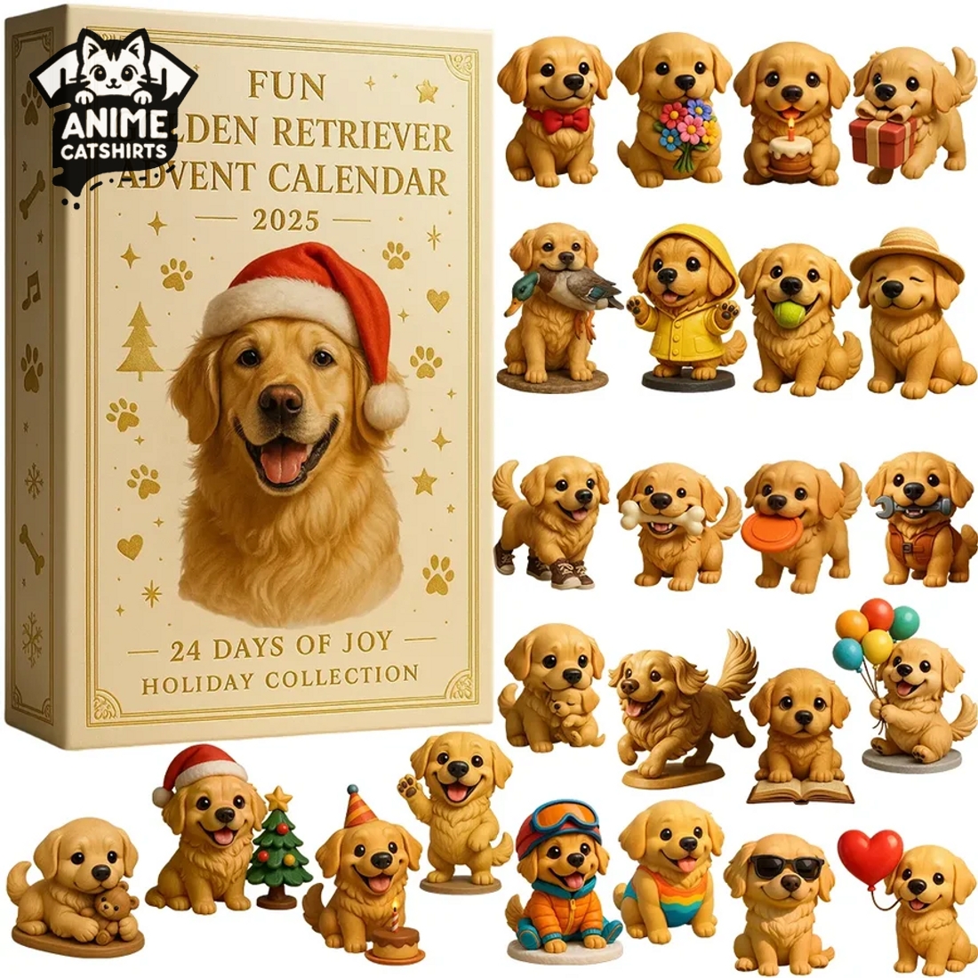 24 Days Of Fun Golden Retriever Advent Calendar