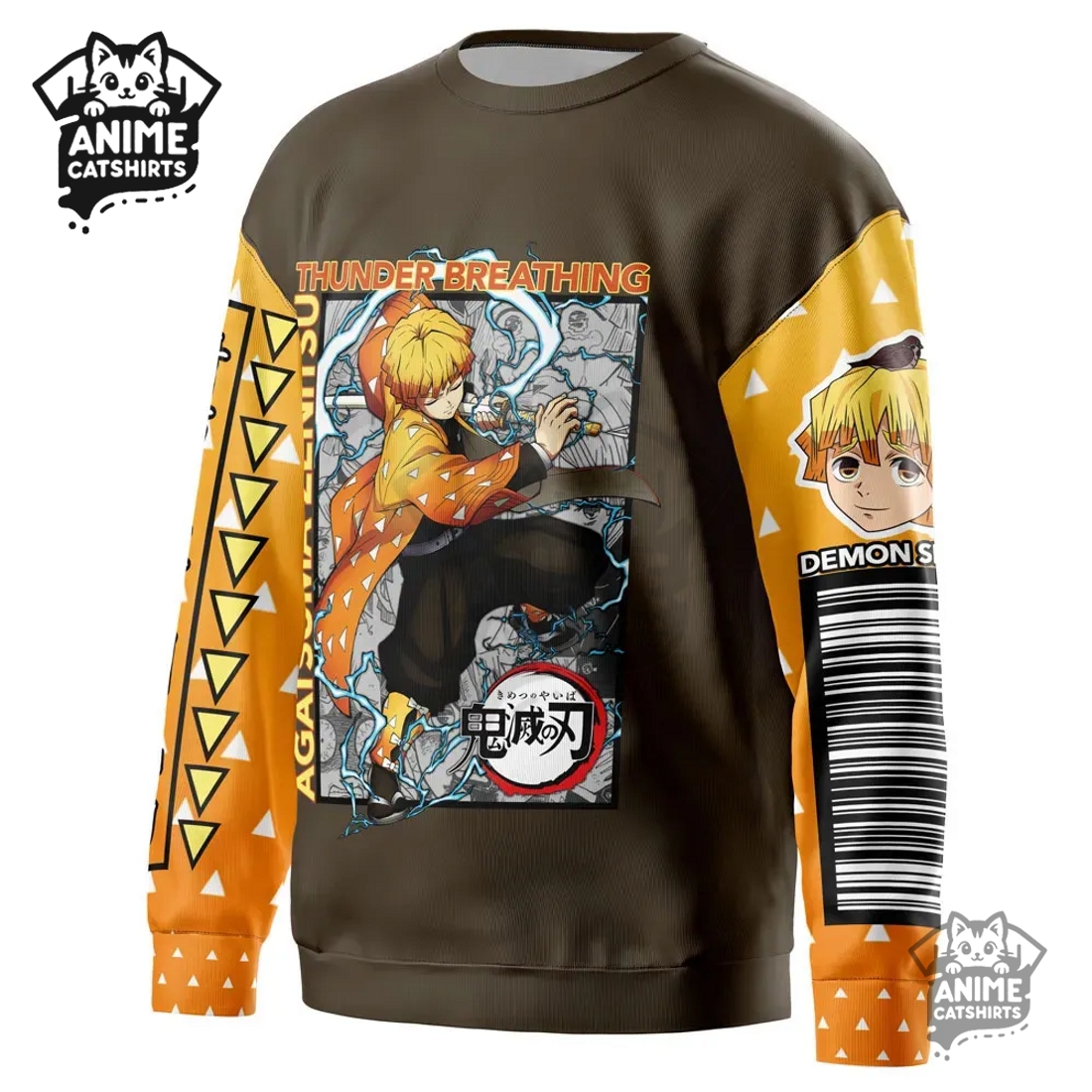 Agatsuma Zenitsu Demon Slayer Streetwear Sweatshirt