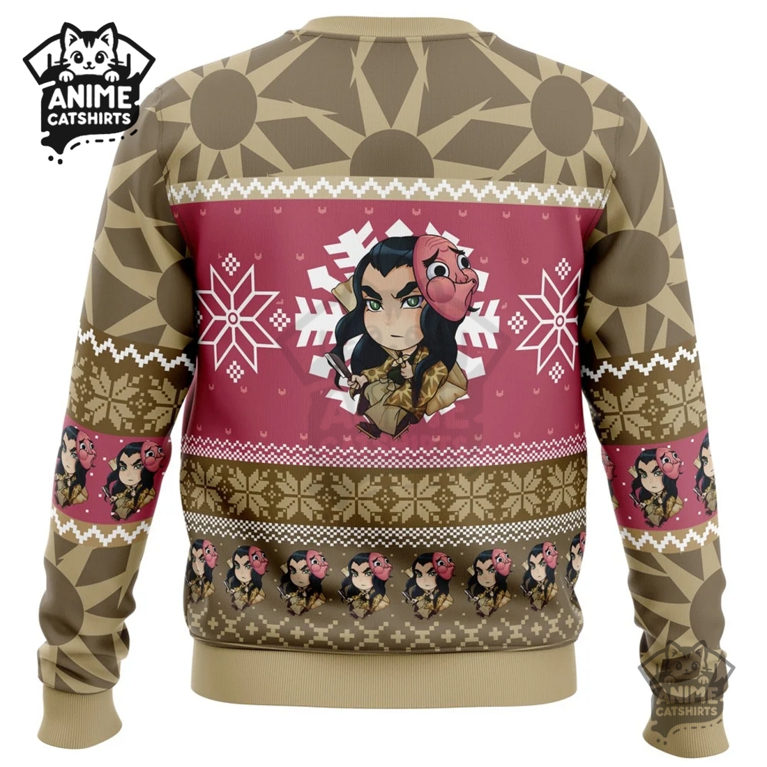 Chibi Christmas Haganezuka Hotaru Demon Slayer Ugly Christmas Sweatshirt
