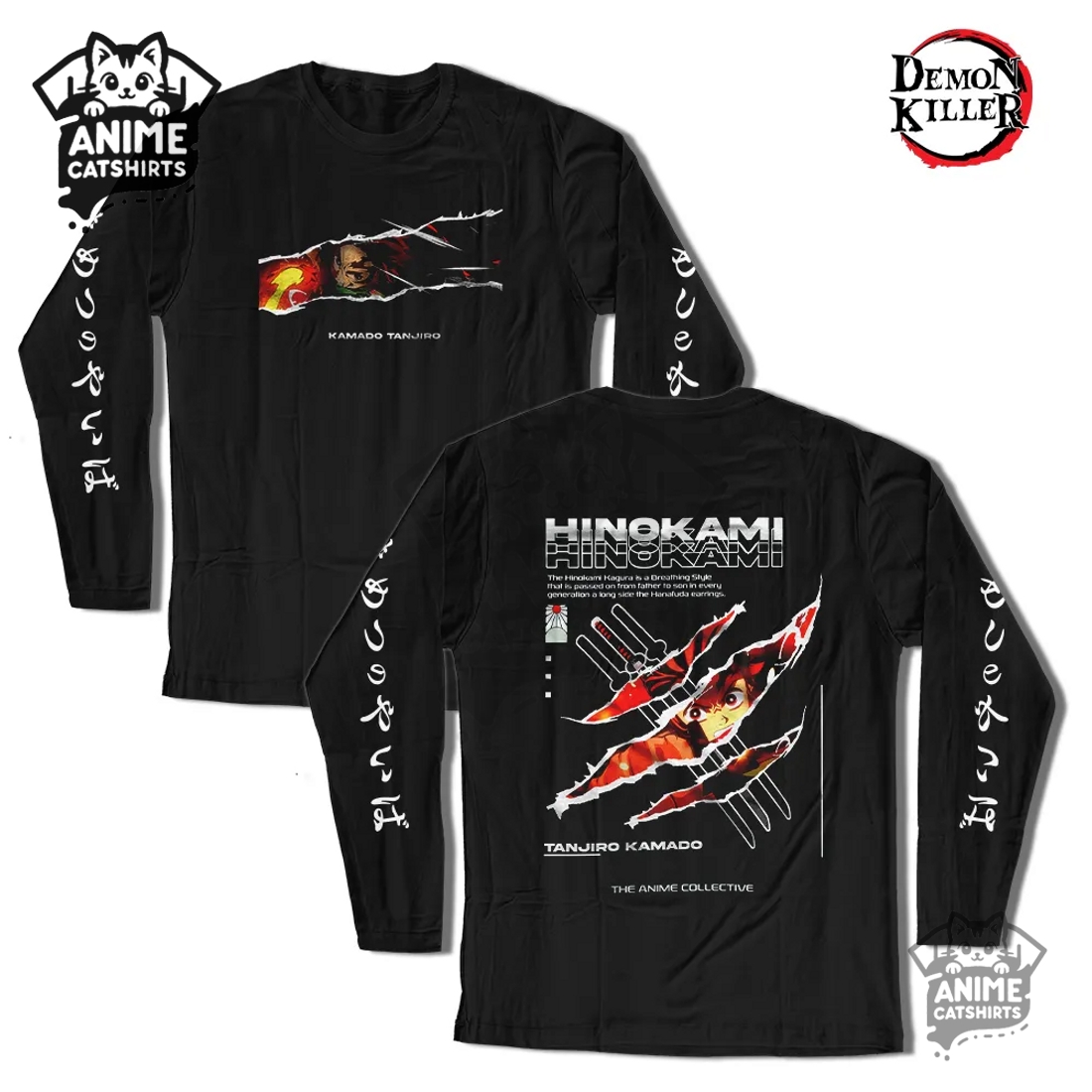 Demon Slayer Classic Black Sweatshirt – Tanjirou Kamado