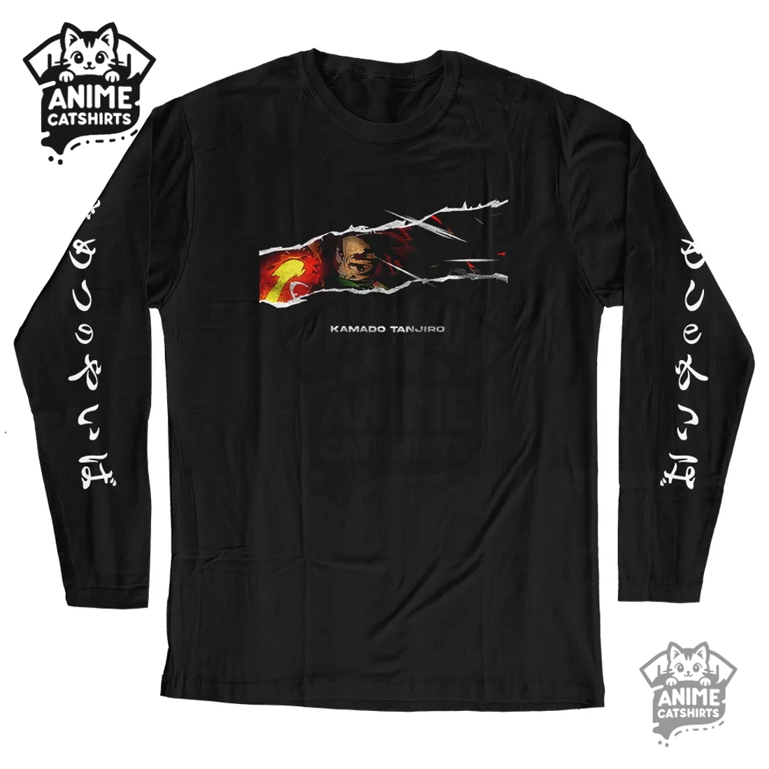 Demon Slayer Classic Black Sweatshirt – Tanjirou Kamado