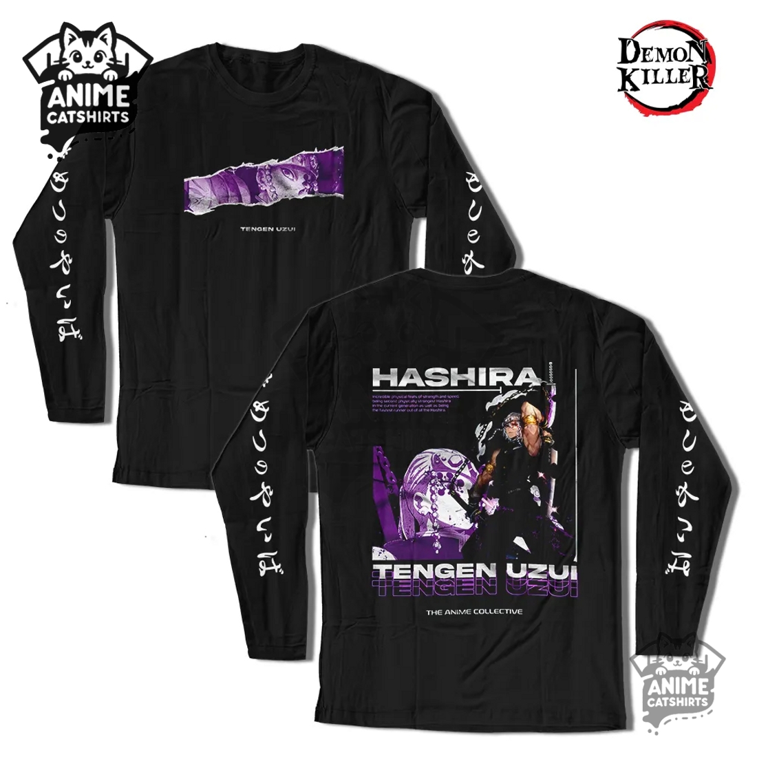 Demon Slayer Classic Black Sweatshirt – Tengen Uzui