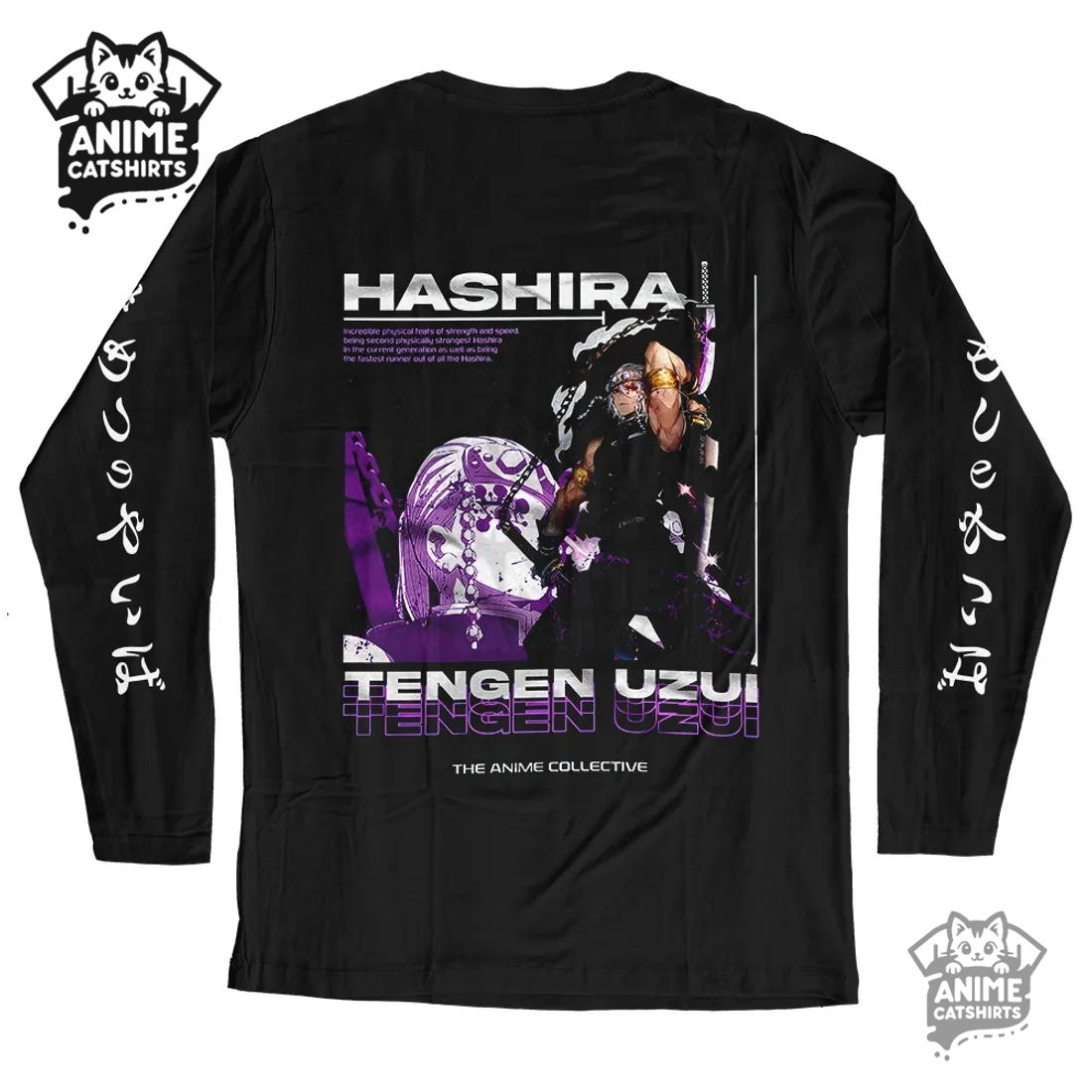 Demon Slayer Classic Black Sweatshirt – Tengen Uzui Demon Slayer Classic Black Sweatshirt – Tengen Uzui