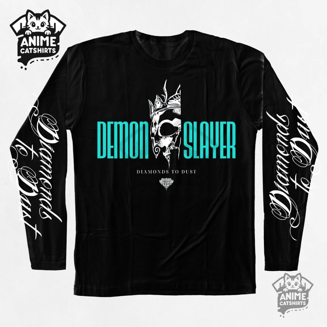 Demon Slayer × Diamonds To Dust Black Sweatshirt