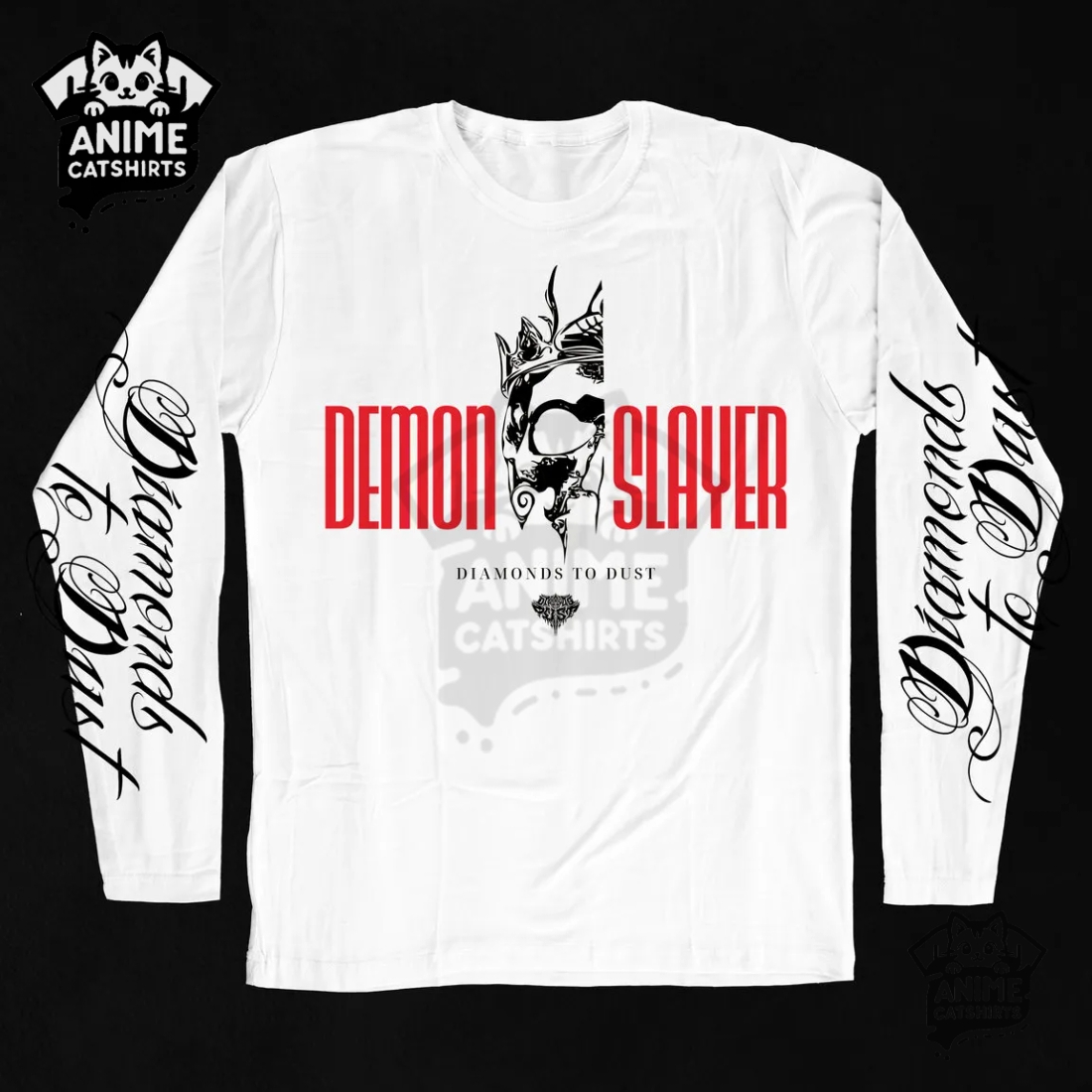 Demon Slayer × Diamonds To Dust White Sweatshirt
