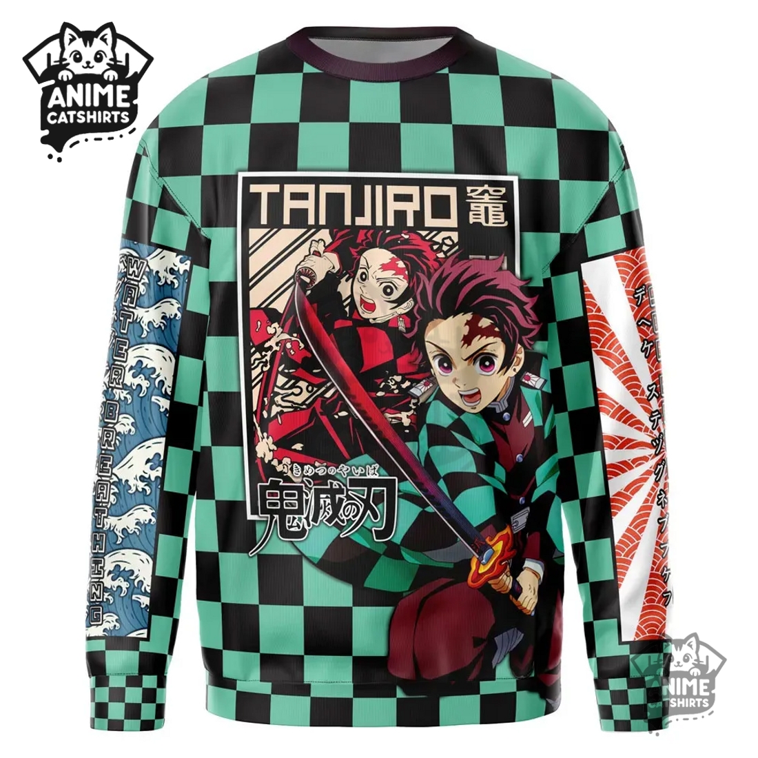 Kamado Tanjiro Haori Demon Slayer Streetwear Sweatshirt