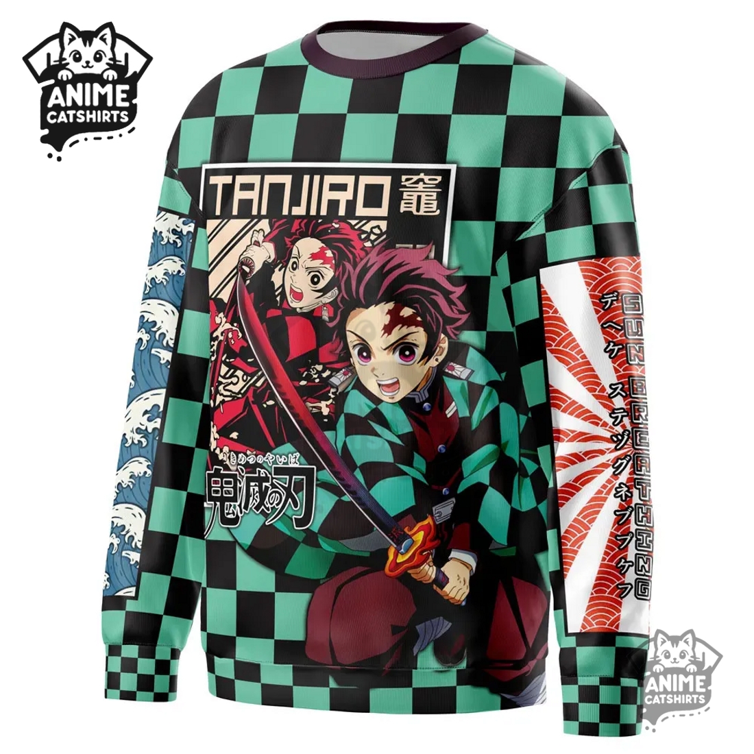 Kamado Tanjiro Haori Demon Slayer Streetwear Sweatshirt