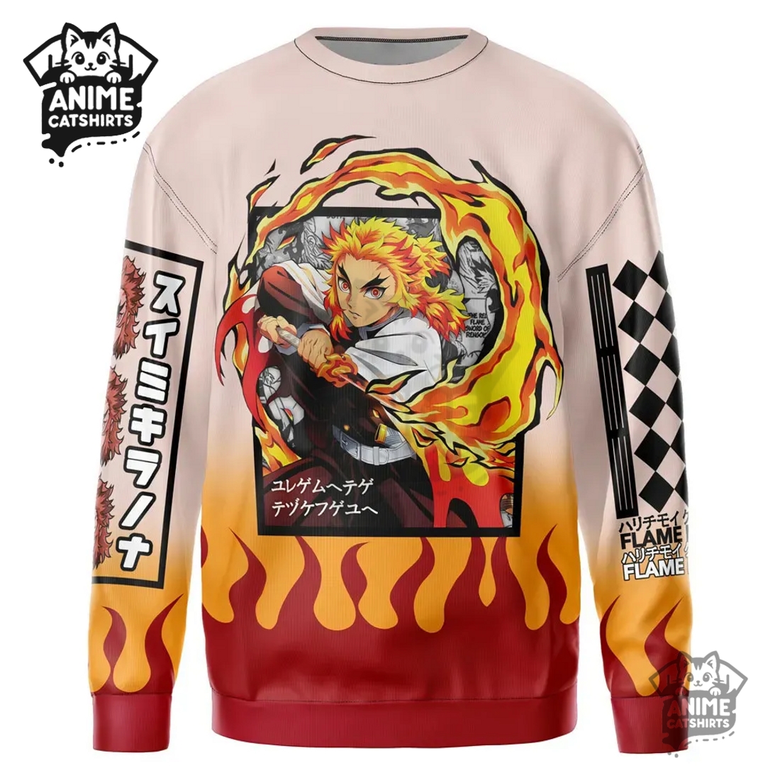Kyojuro Rengoku Haori Demon Slayer Streetwear Sweatshirt