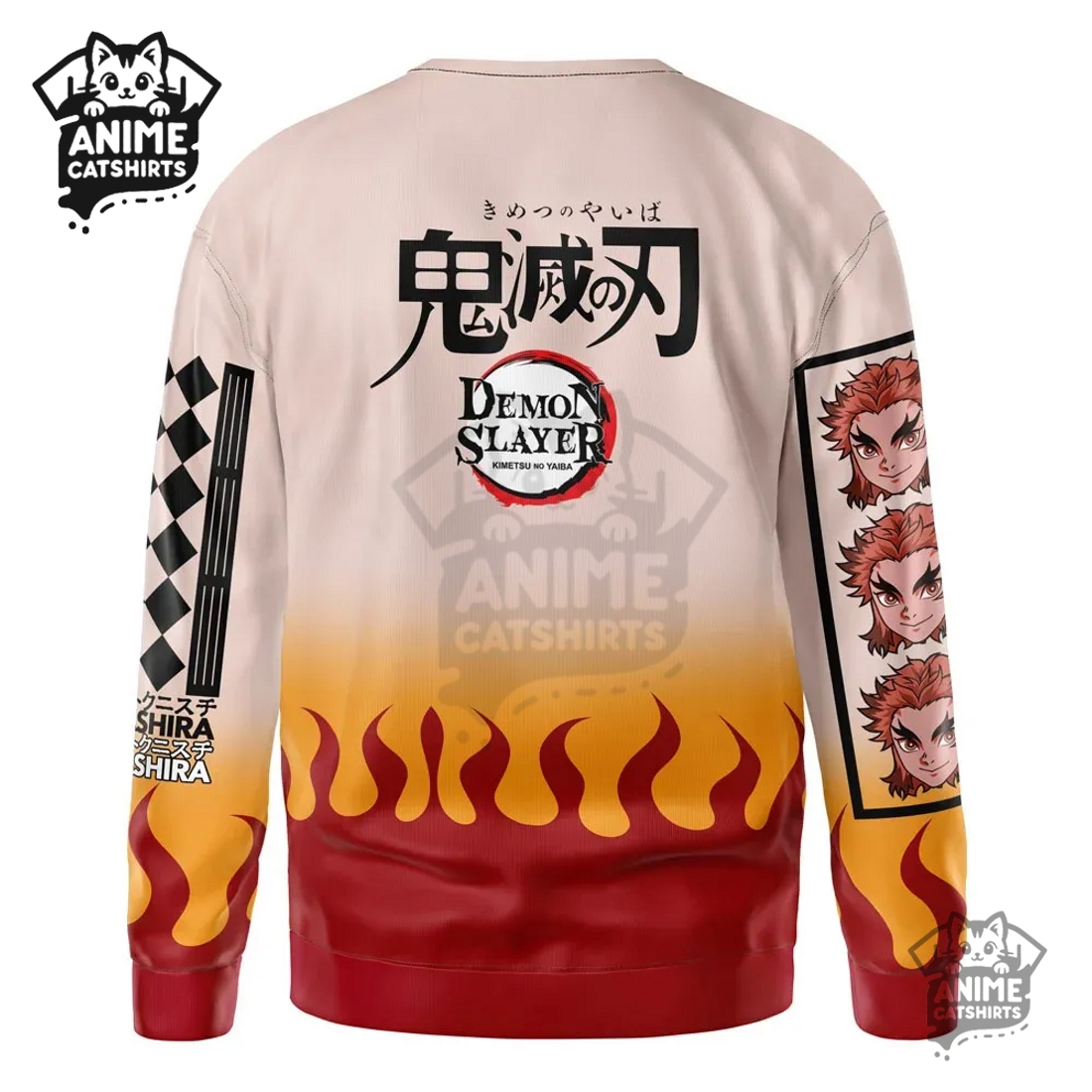 Kyojuro Rengoku Haori Demon Slayer Streetwear Sweatshirt Kyojuro Rengoku Haori Demon Slayer Streetwear Sweatshirt