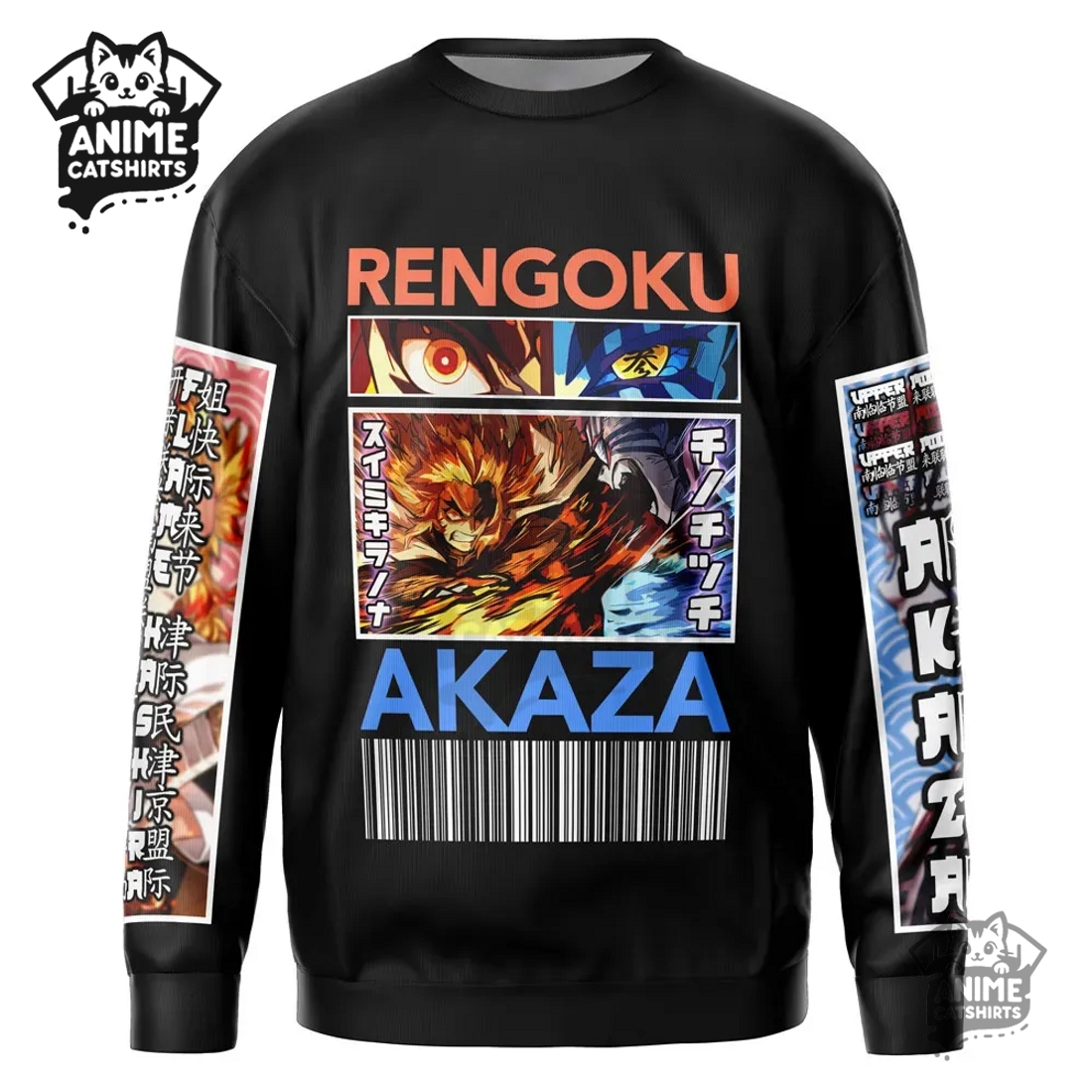 KyojuroRengoku vs Akaza Demon Slayer Streetwear Sweatshirt