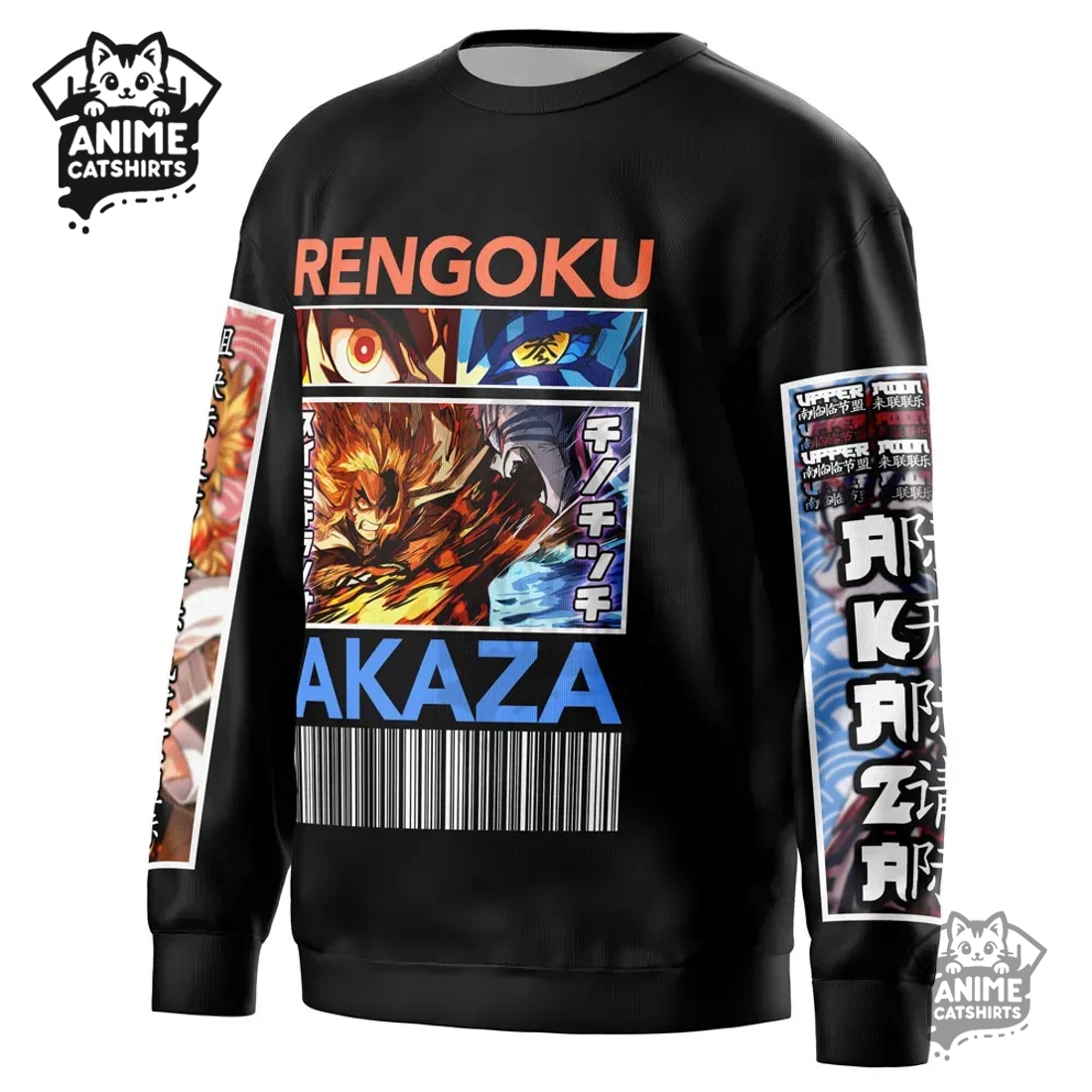 KyojuroRengoku vs Akaza Demon Slayer Streetwear Sweatshirt