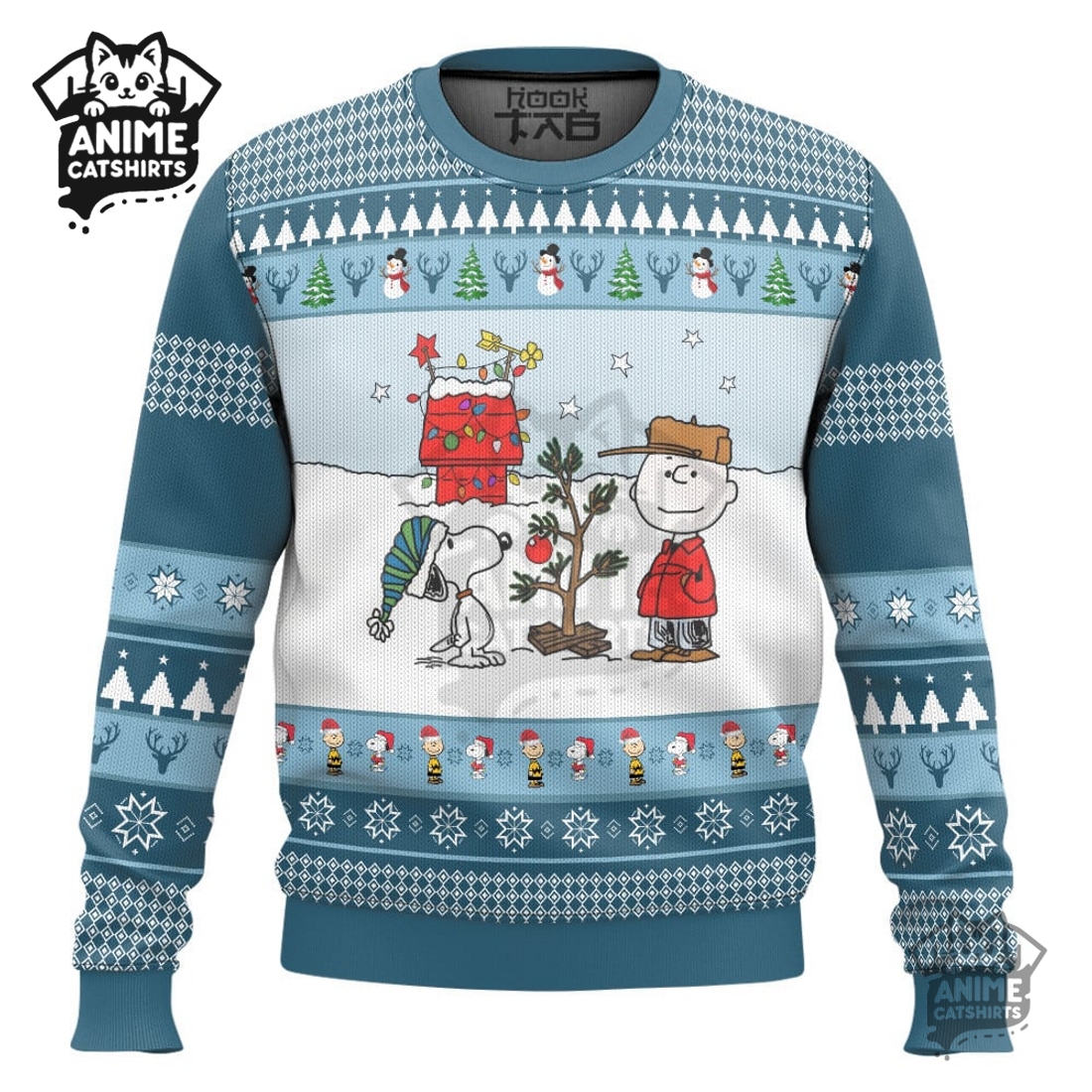 Snoopy And Charlie Brown It’s Not What Under The Tree Ugly Christmas Sweater