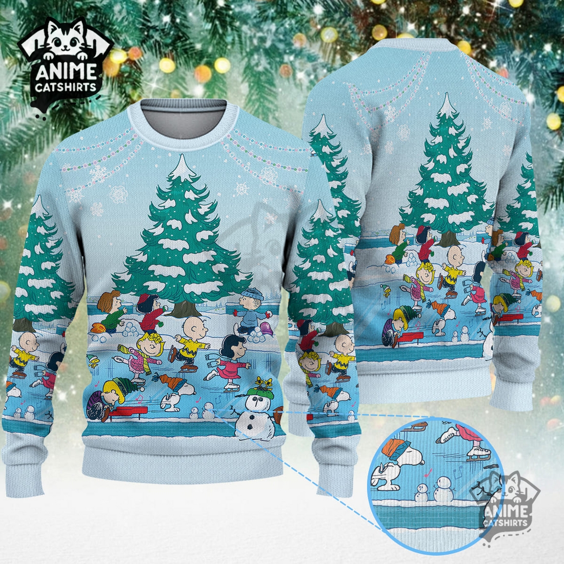 Snoopy Christmas Knitted Sweater