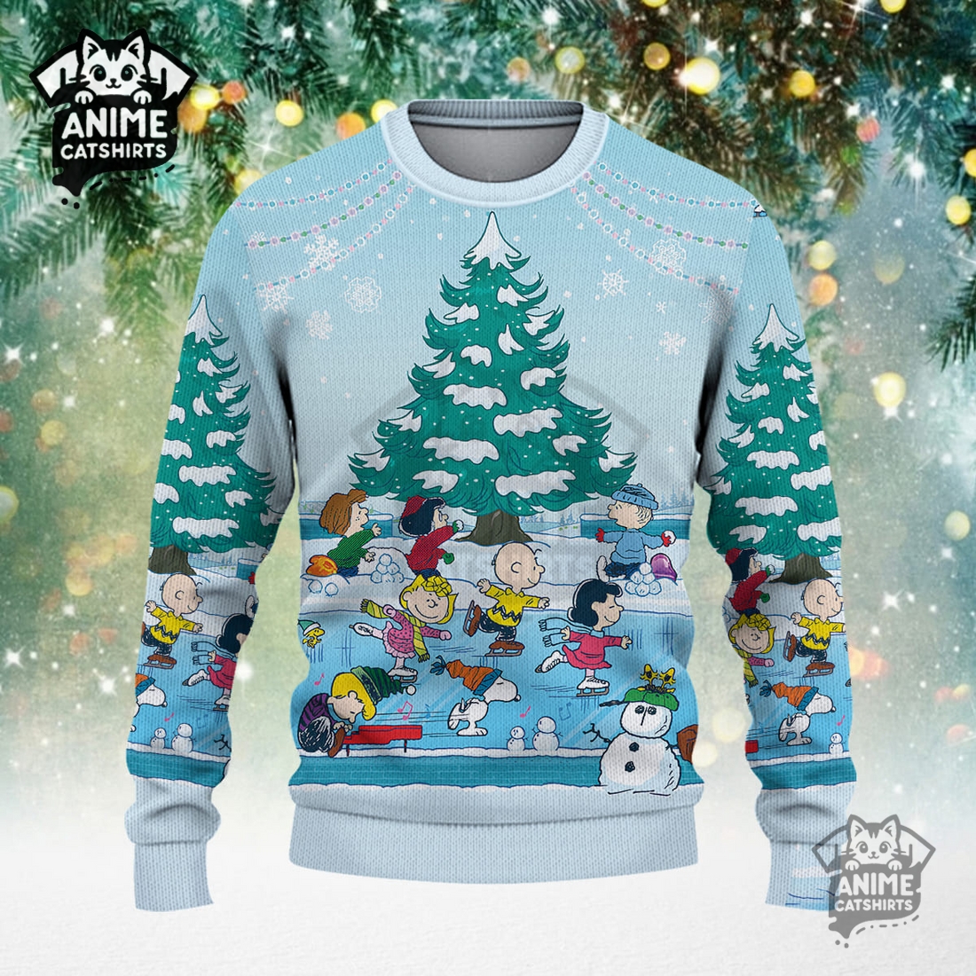 Snoopy Christmas Knitted Sweater