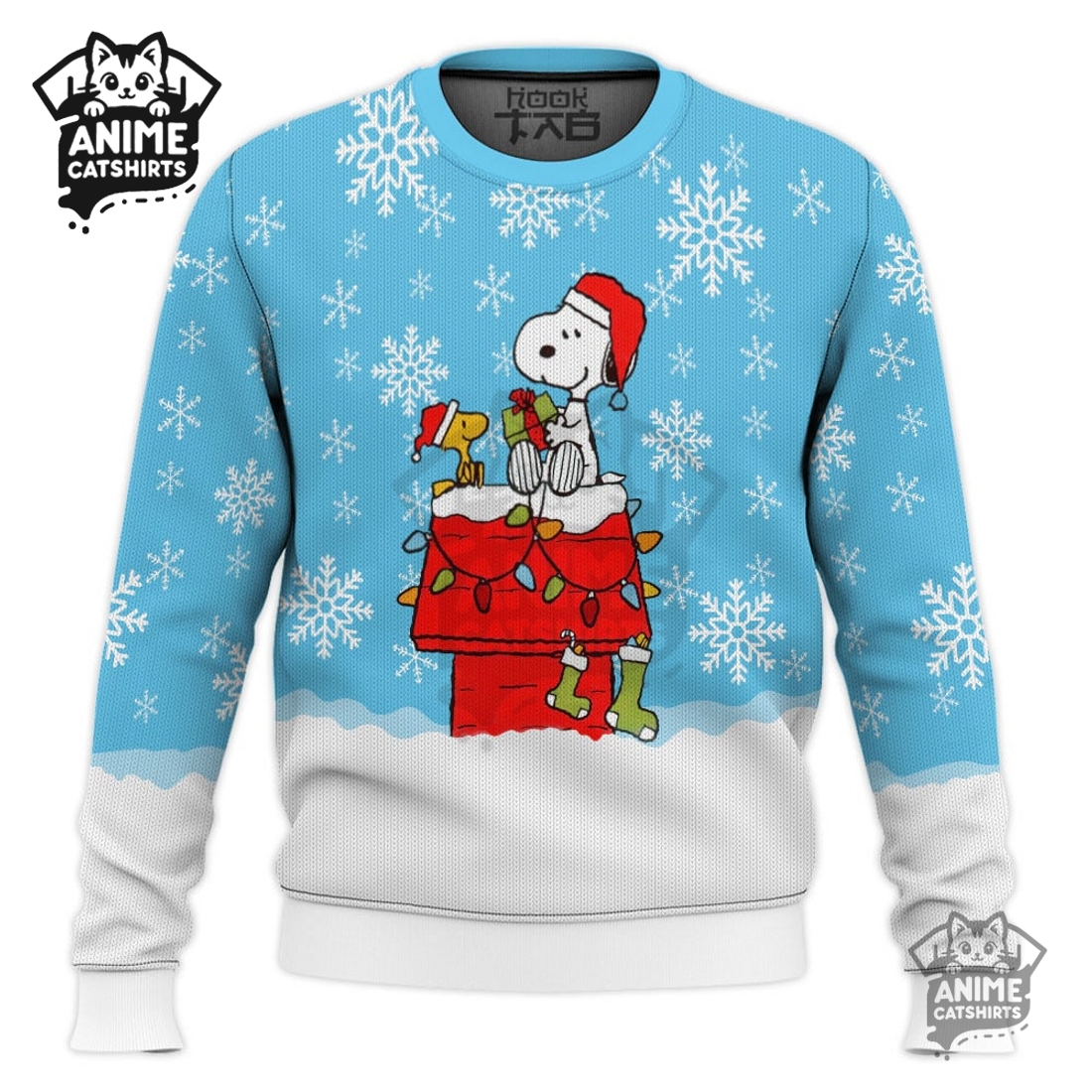Snowy Christmas Snoopy Ugly Christmas Sweater