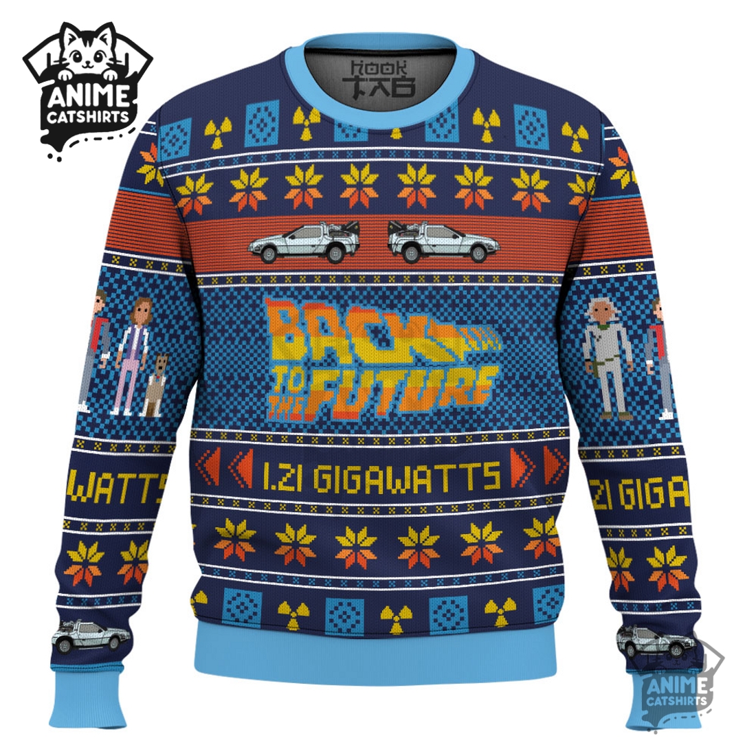 1.21 Gigawatts Back To The Future Ugly Christmas Sweater