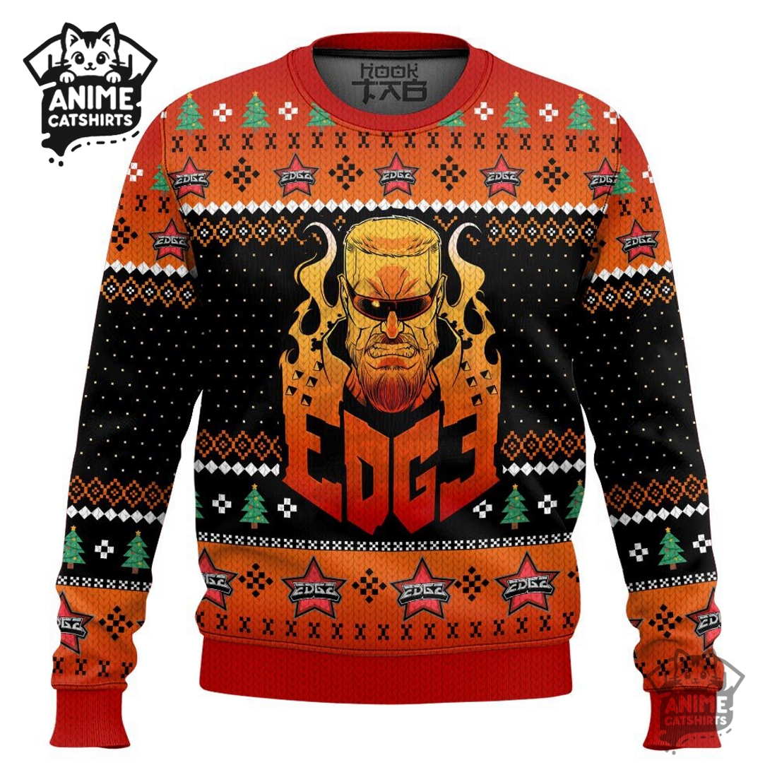 Adam Copeland Edge WWE Ugly Christmas Sweater Adam Copeland Edge WWE Ugly Christmas Sweater