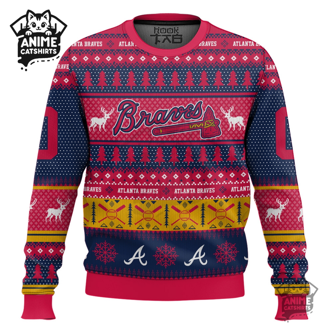 Atlanta Braves – Custom Ugly Sweater 2025 Atlanta Braves – Custom Ugly Sweater 2025