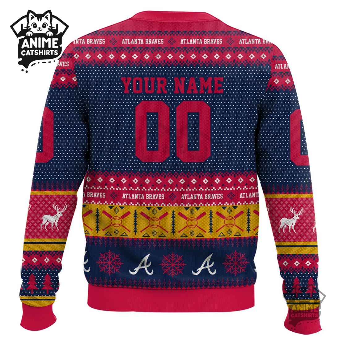 Atlanta Braves – Custom Ugly Sweater 2025 Atlanta Braves – Custom Ugly Sweater 2025
