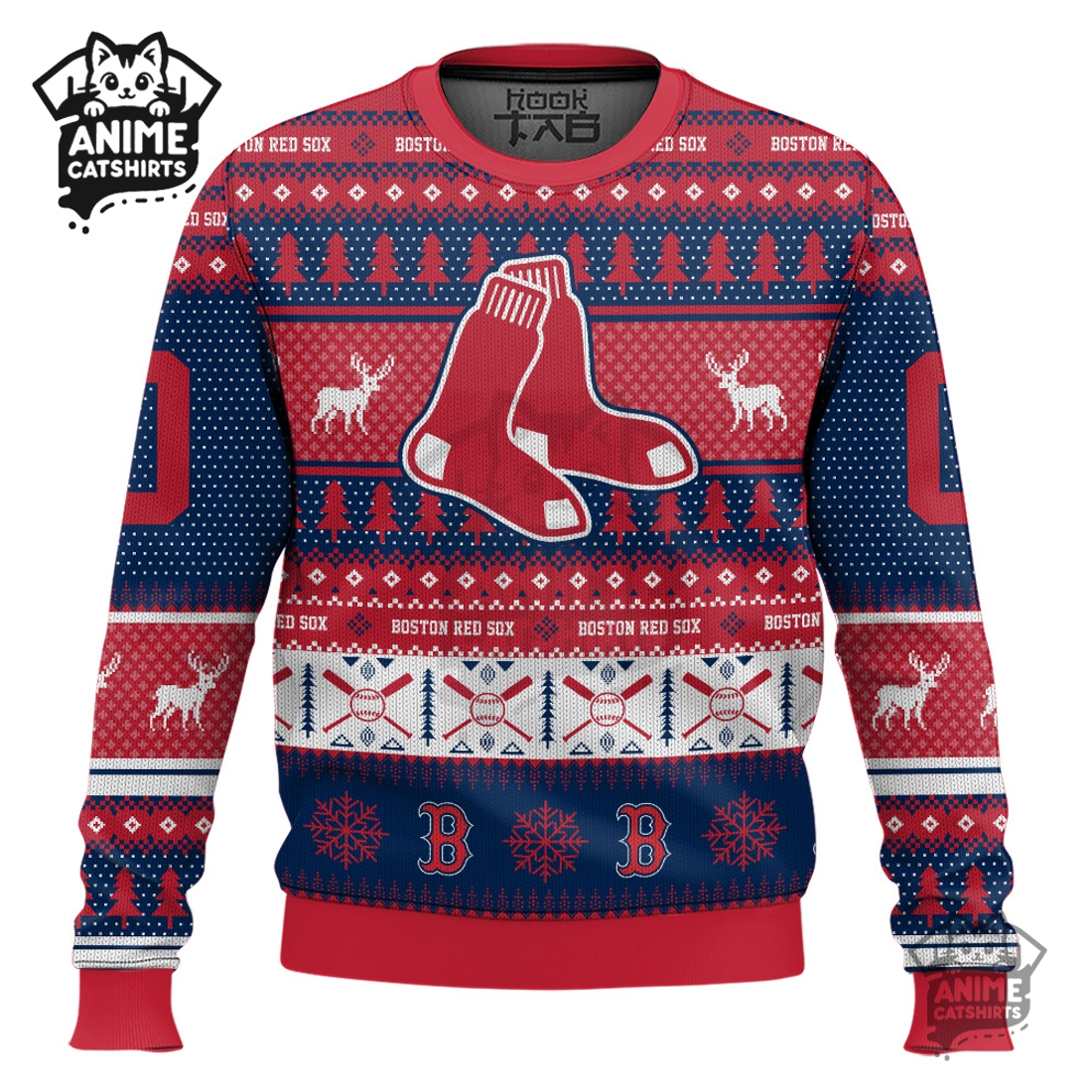 Boston Red Sox – Custom Ugly Sweater 2025