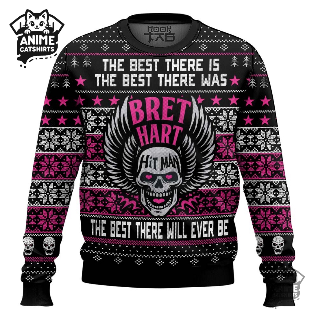 Brett Hart Hitman WWE Ugly Christmas Sweater