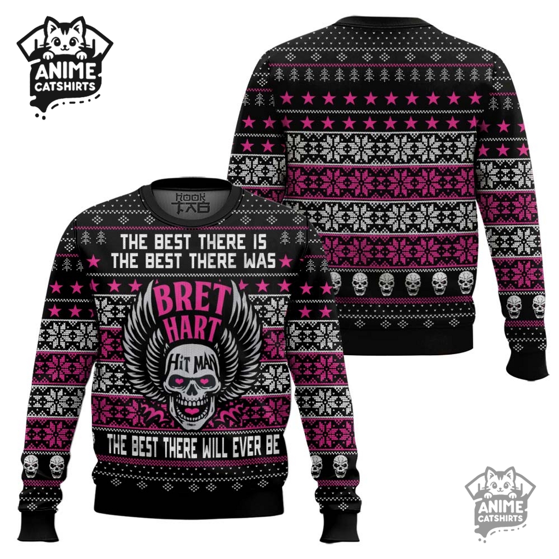 Brett Hart Hitman WWE Ugly Christmas Sweater Brett Hart Hitman WWE Ugly Christmas Sweater