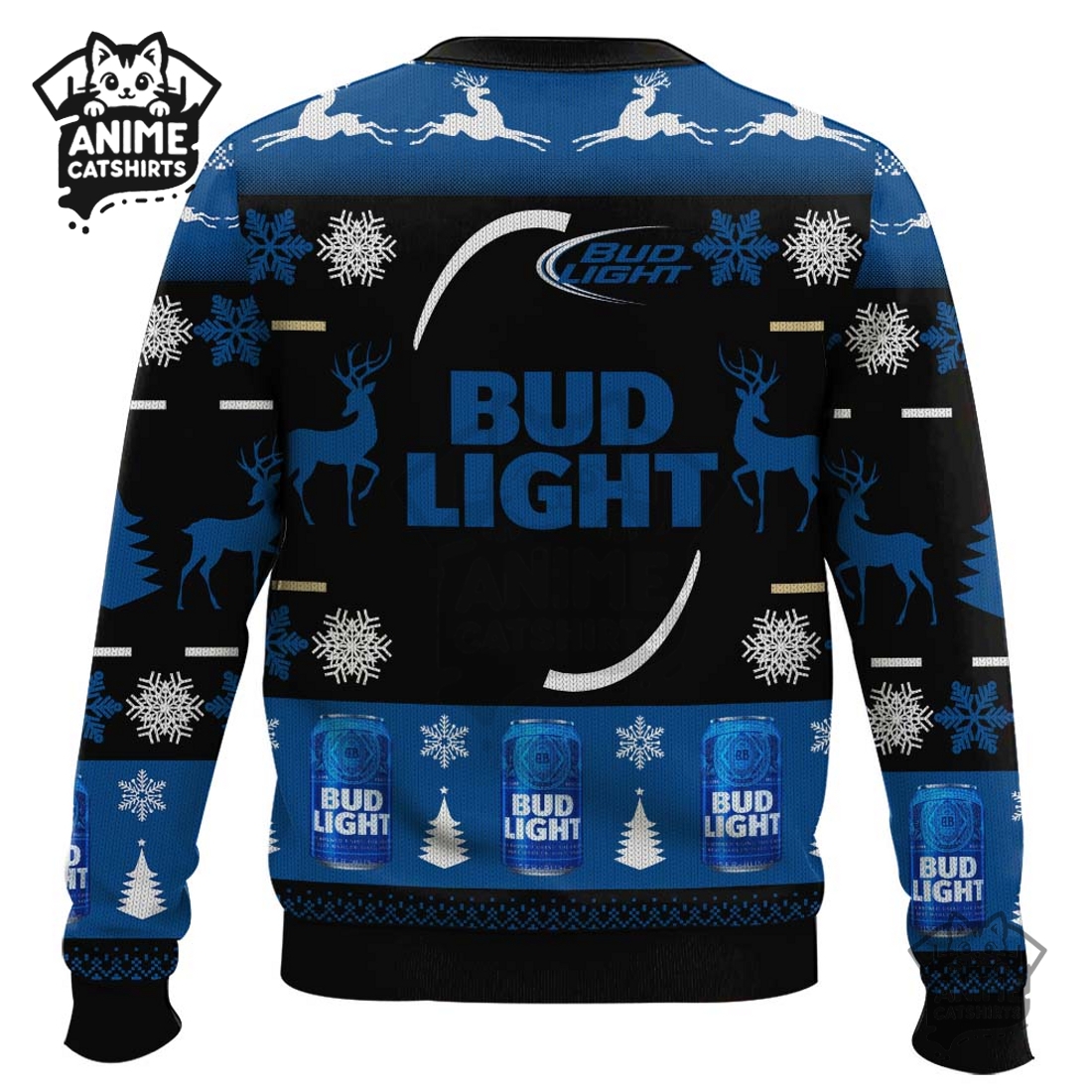 Bud Light Lager – Custom Name Ugly Christmas Sweater Bud Light Lager – Custom Name Ugly Christmas Sweater