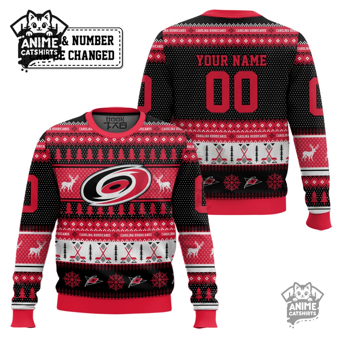 Carolina Hurricanes – Custom Ugly Sweater 2025 Carolina Hurricanes – Custom Ugly Sweater 2025