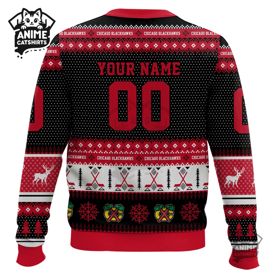 Chicago Blackhawks – Custom Ugly Sweater 2025 Chicago Blackhawks – Custom Ugly Sweater 2025