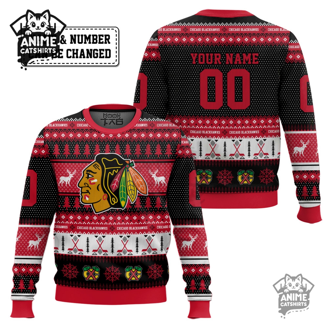 Chicago Blackhawks – Custom Ugly Sweater 2025 Chicago Blackhawks – Custom Ugly Sweater 2025